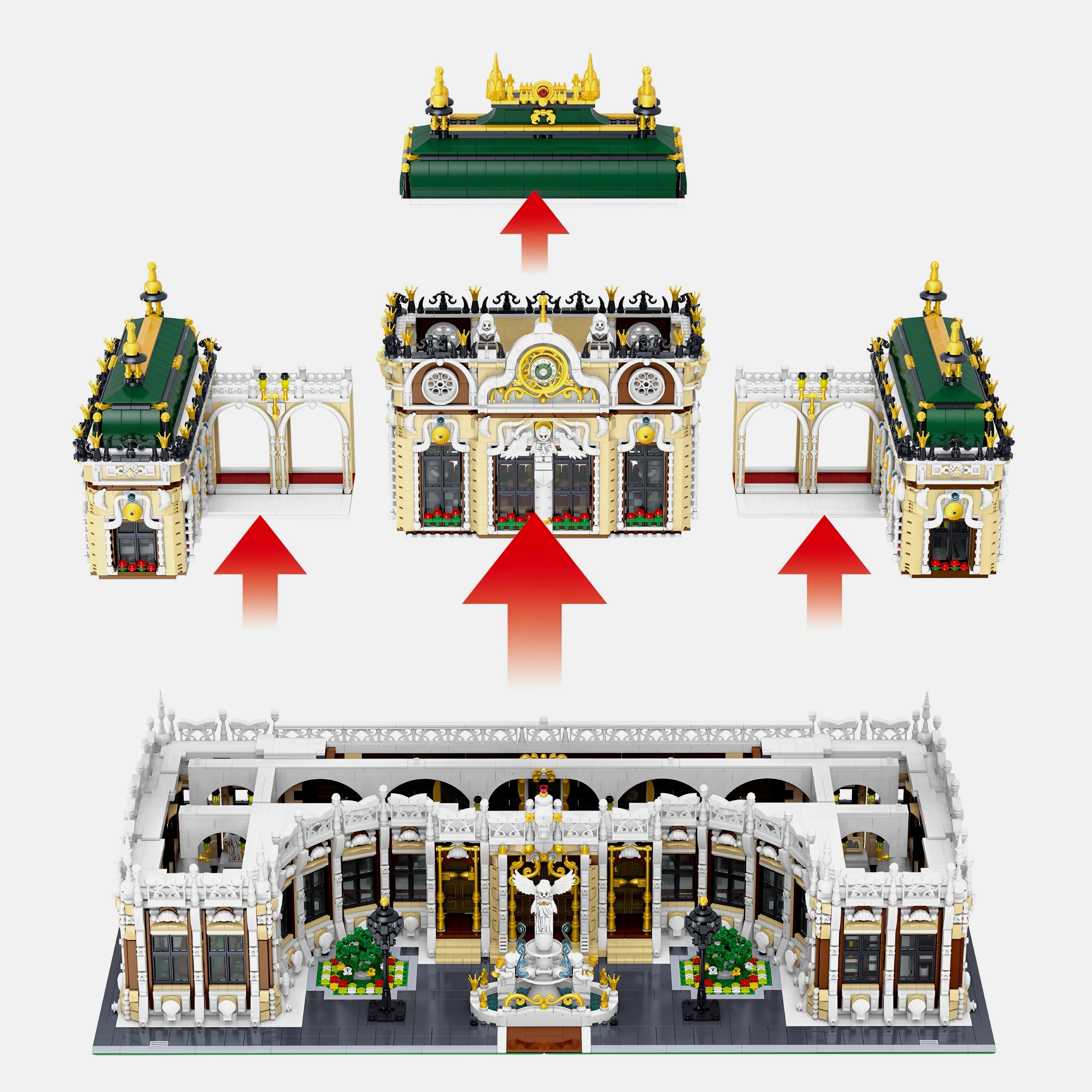 Brick MOC The Ultimate Grand Palace | 11970pcs - Brick Car Merchant