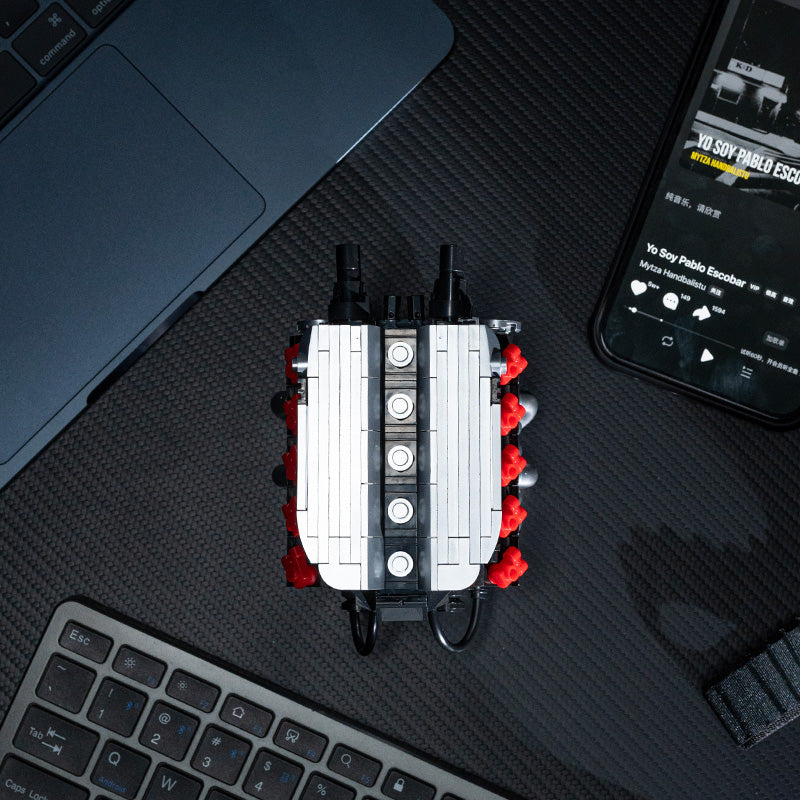 Brick MOC Audi R8 V10 Mini Engine - Brick Car Merchant