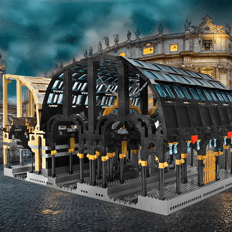 Brick MOC Dual Train Station | 3317pcs - Brick Car Merchant