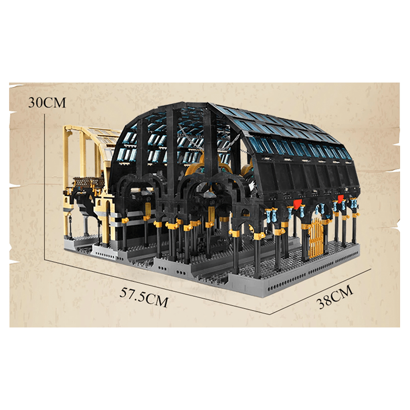 Brick MOC Dual Train Station | 3317pcs - Brick Car Merchant