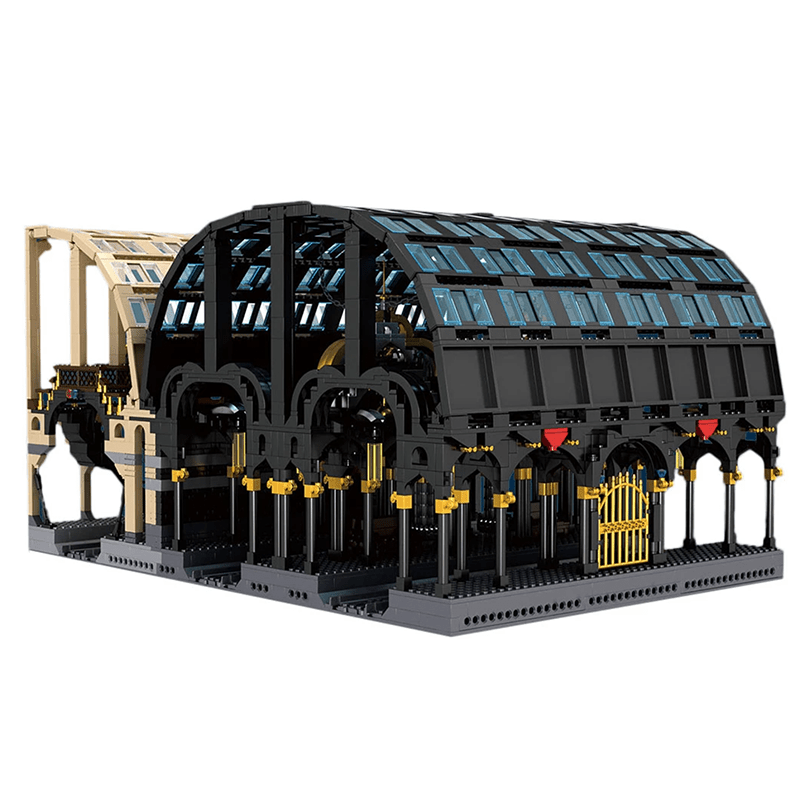 Brick MOC Dual Train Station | 3317pcs - Brick Car Merchant