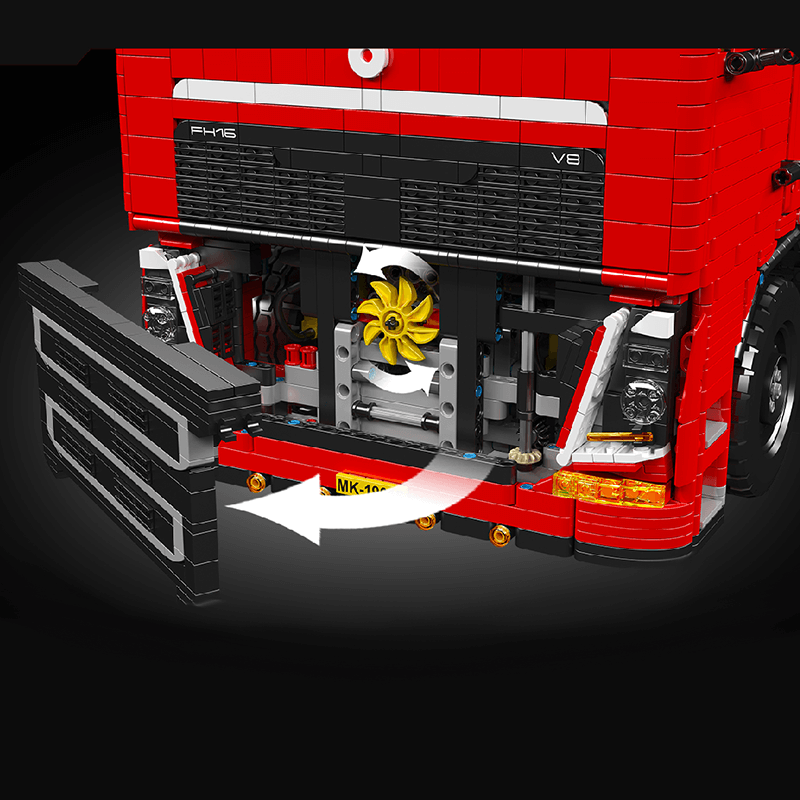 Brick MOC EU Truck With Trailer Remote Control | 8006pcs - Brick Car Merchant