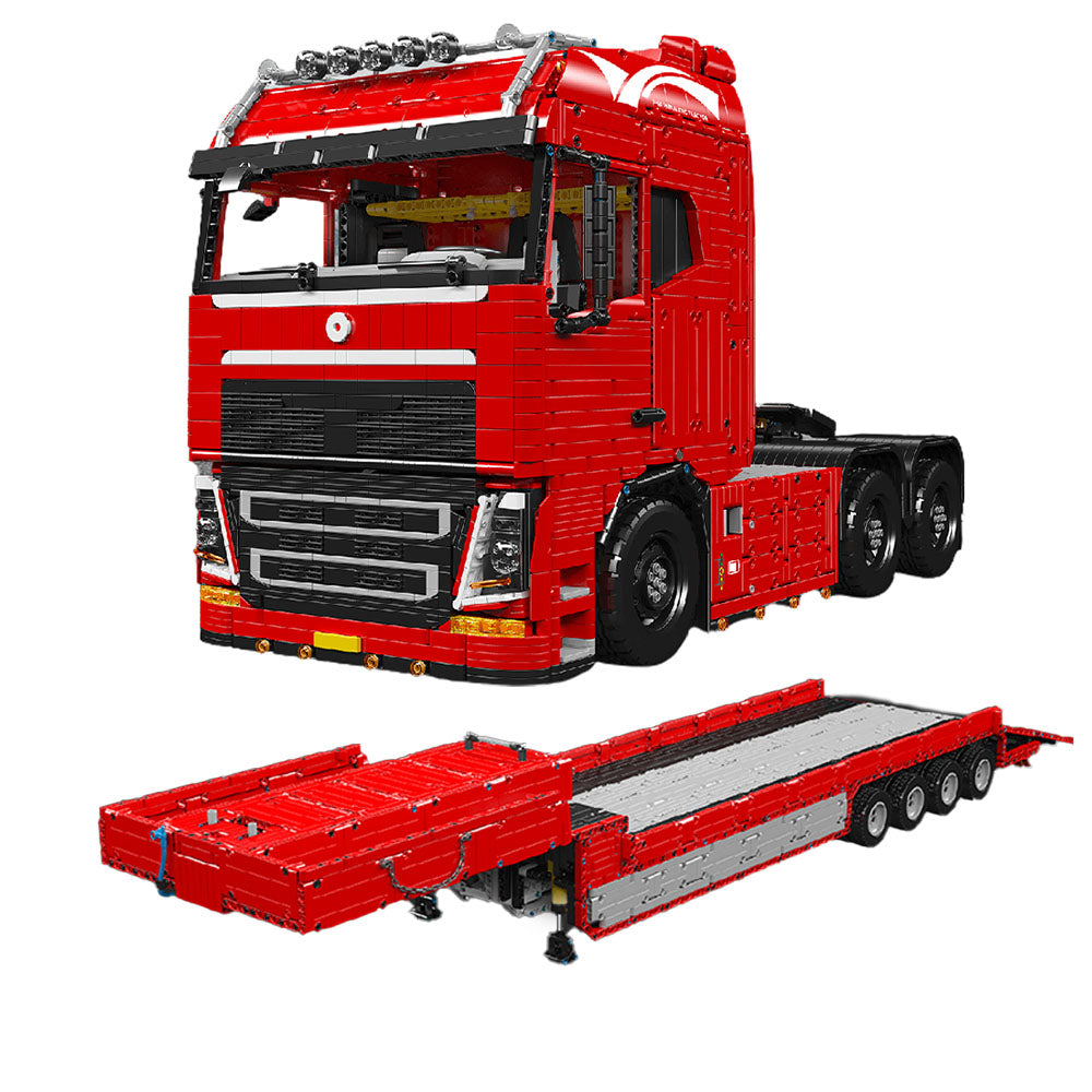 Brick MOC EU Truck With Trailer Remote Control | 8006pcs - Brick Car Merchant