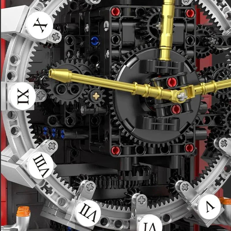 Brick MOC Engine Clock Advanced | 1601pcs - Brick Car Merchant