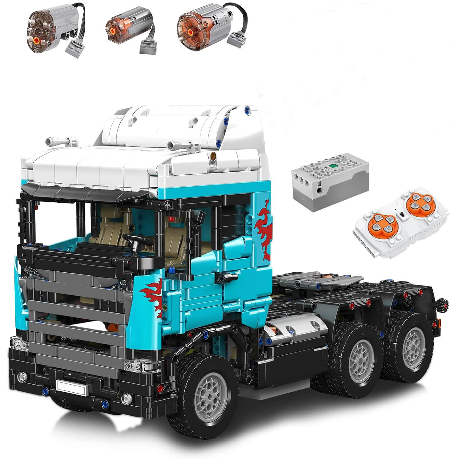 Brick MOC European Truck - Ultimate Edition | 2059pcs - Brick Car Merchant
