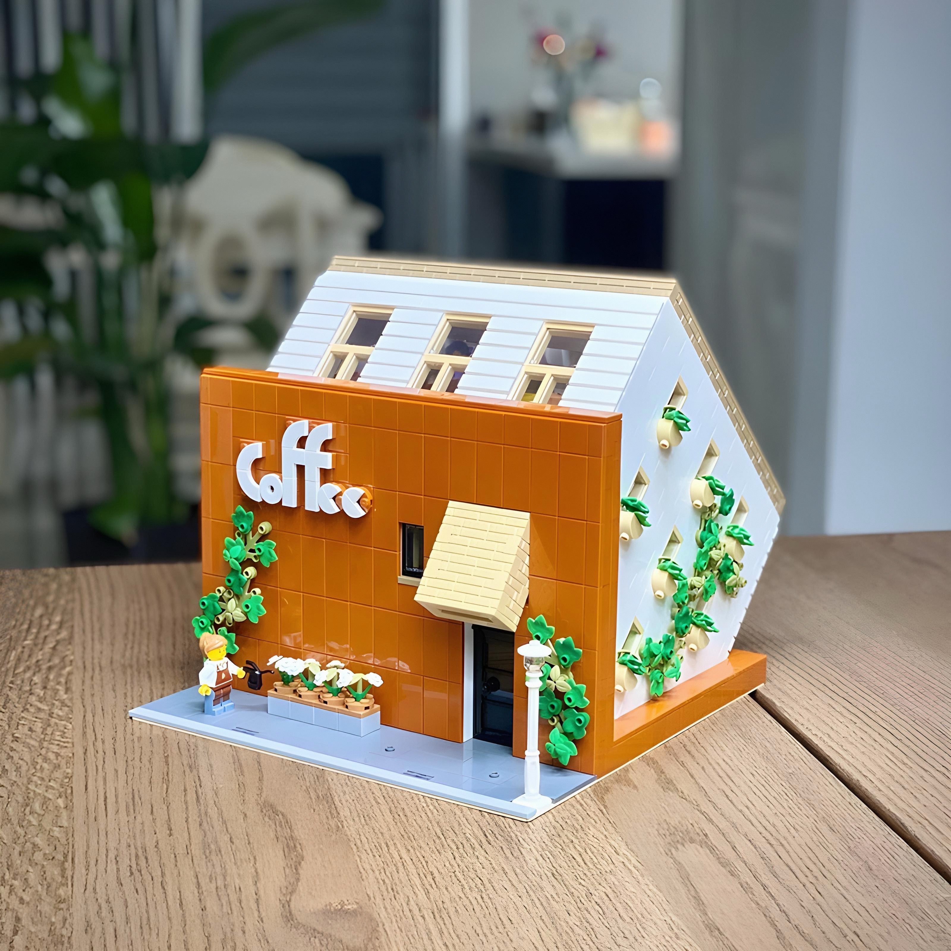 Brick MOC Upside Down Cafe | 3120pcs - Brick Car Merchant
