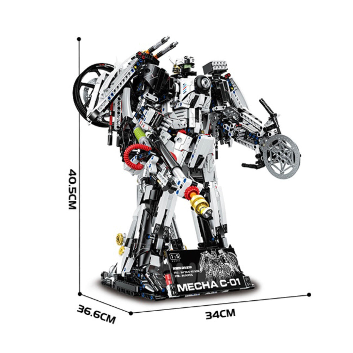 Brick MOC 1:5 Morphline C-01 Transforming Motorcycle Mecha | 2380pcs - Brick Car Merchant