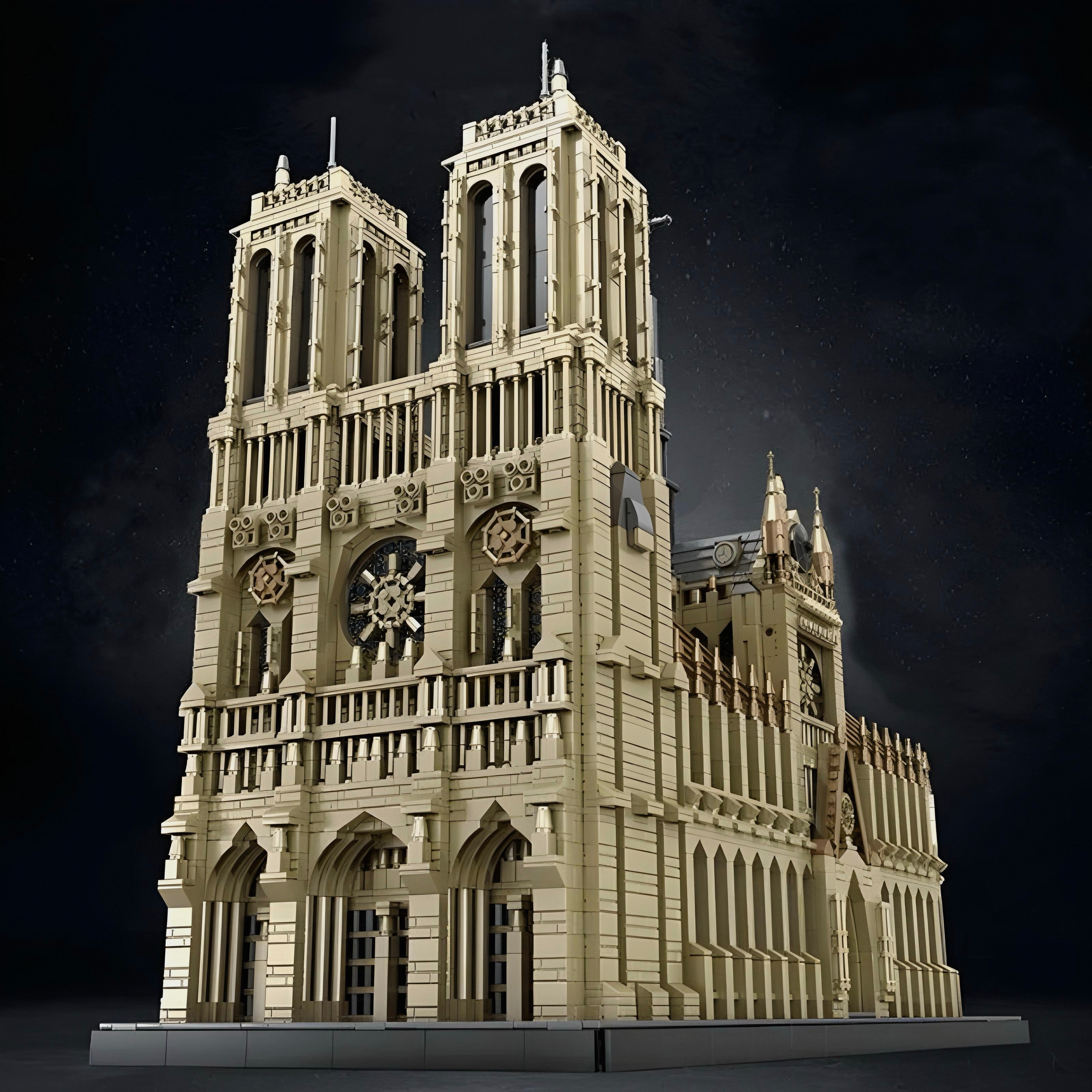 Brick MOC Notre Dame Cathedral | 8867pcs - Brick Car Merchant
