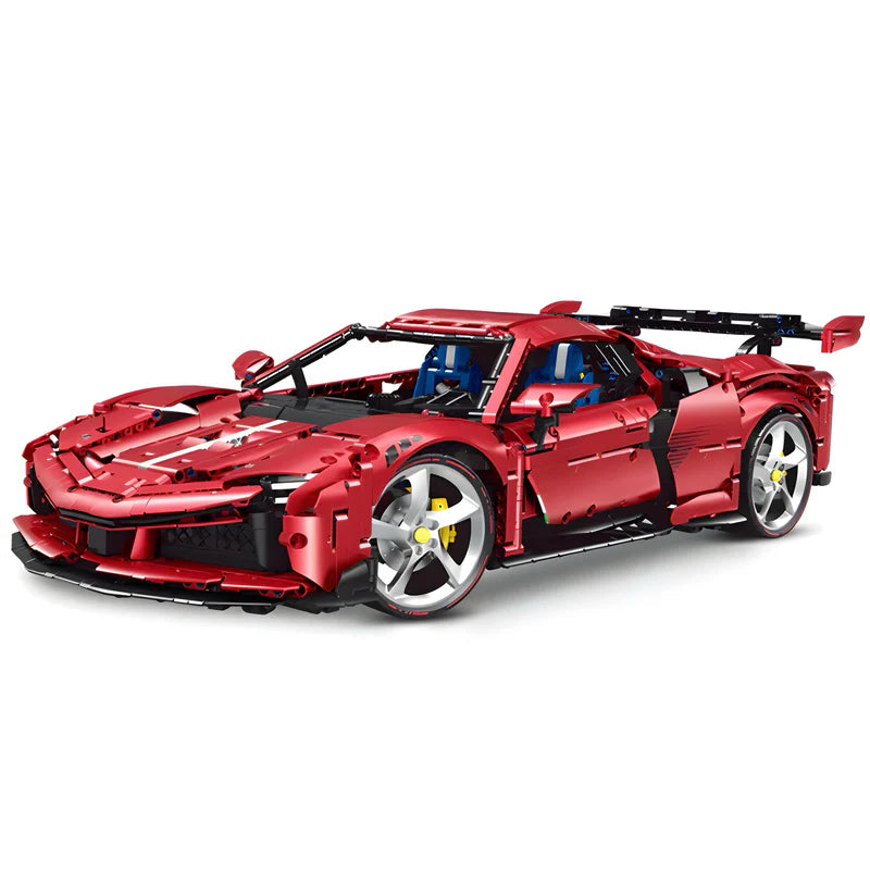Brick MOC Ferrari SF90 | Remote Control, Electric Air Suspension, Electric Door, 3982 pcs - Brick Car Merchant