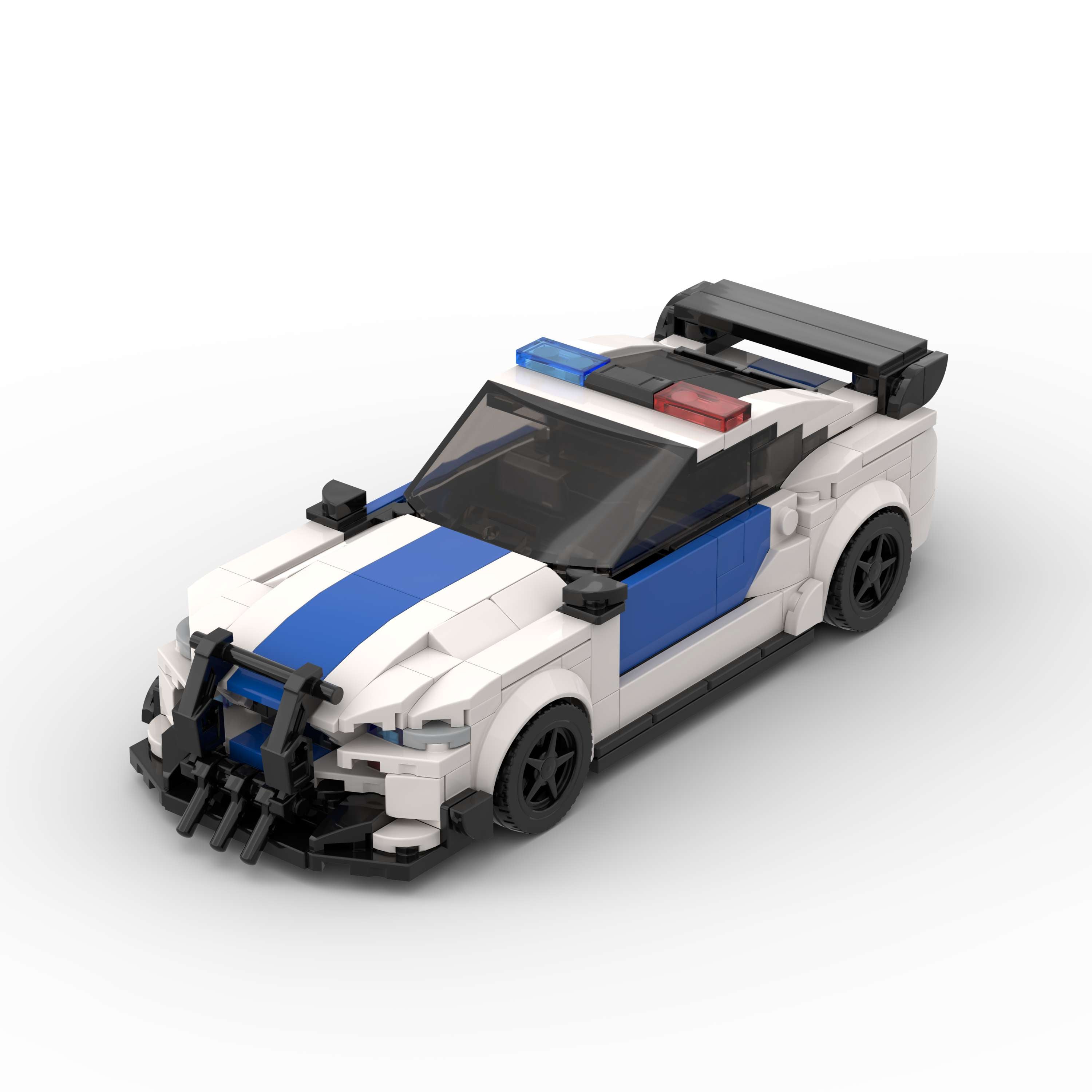 Brick MOC Ford Mustang Shelby GT500 Police - Brick Car Merchant