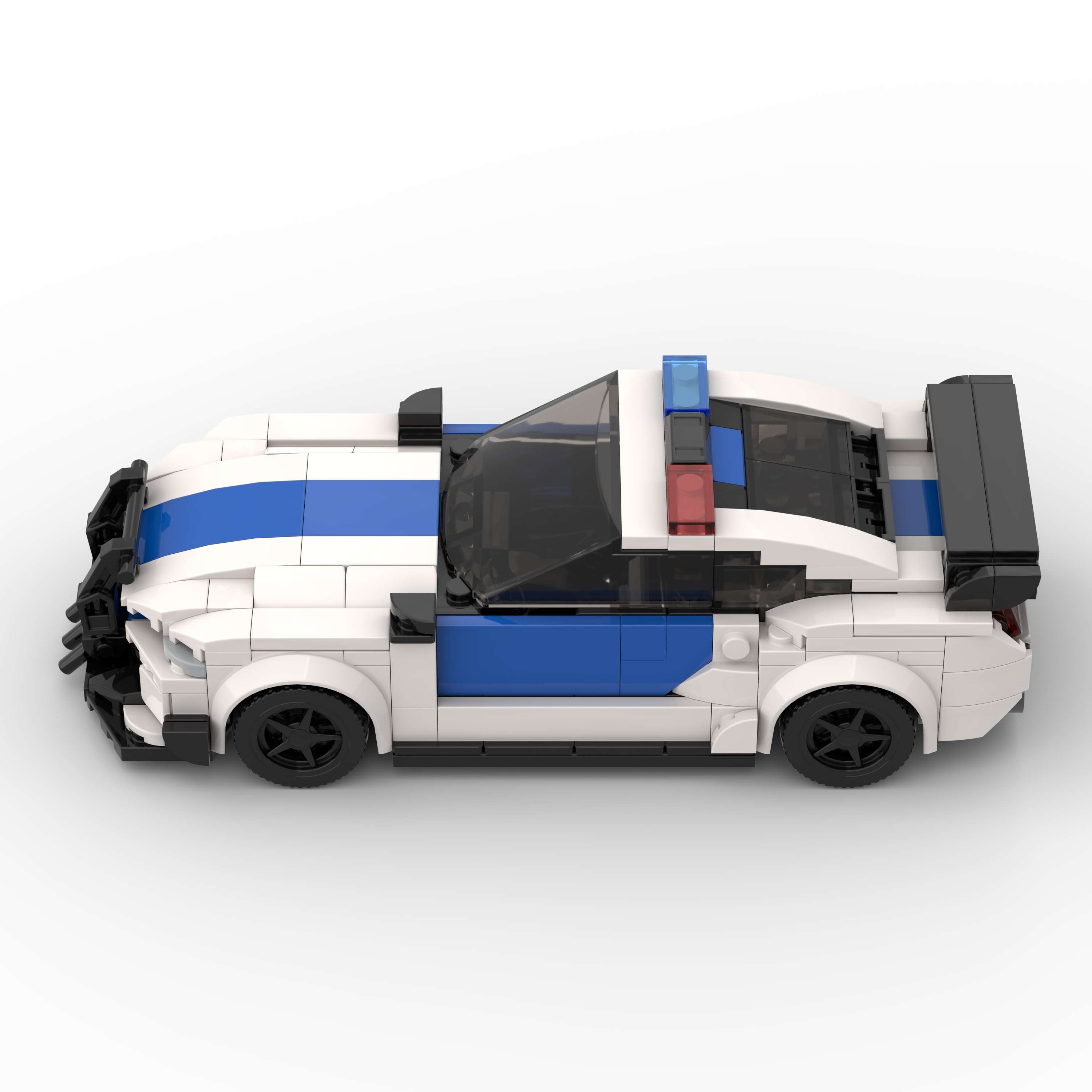 Brick MOC Ford Mustang Shelby GT500 Police - Brick Car Merchant