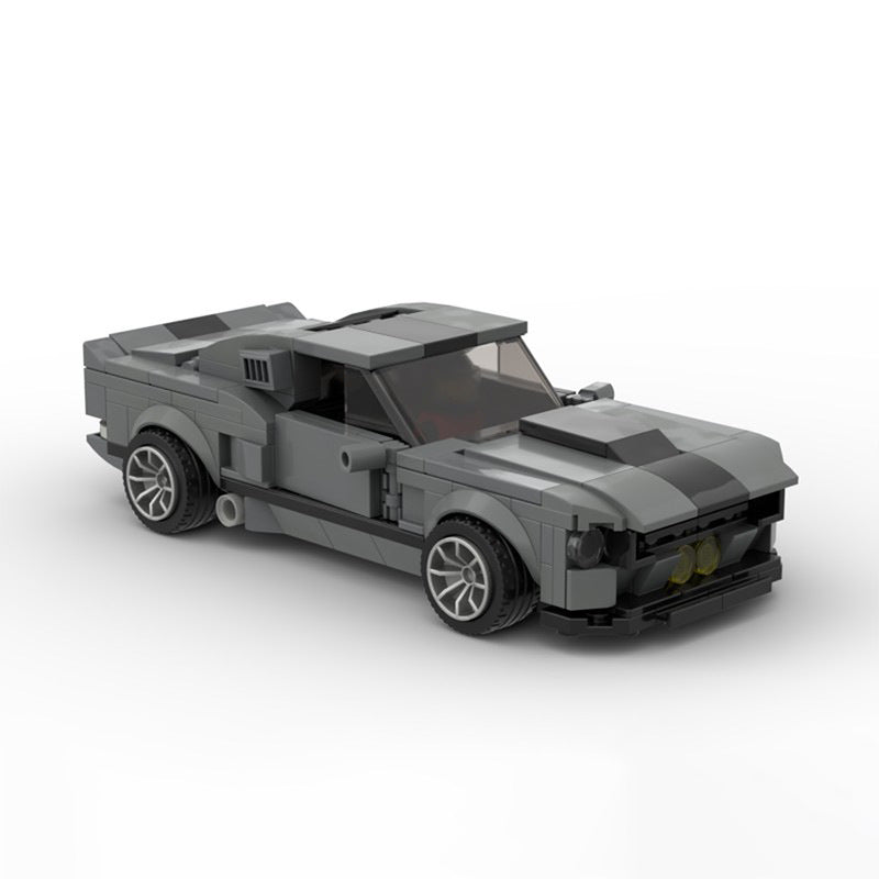 Brick MOC Ford VelociRaptor 6x6 with Mustang GT500 - Brick Car Merchant