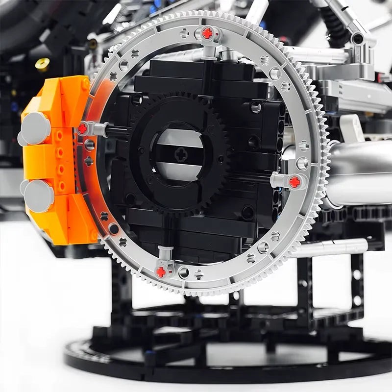 Brick MOC Functional 5L V8 Engine & Powertrain | 3193pcs - Brick Car Merchant