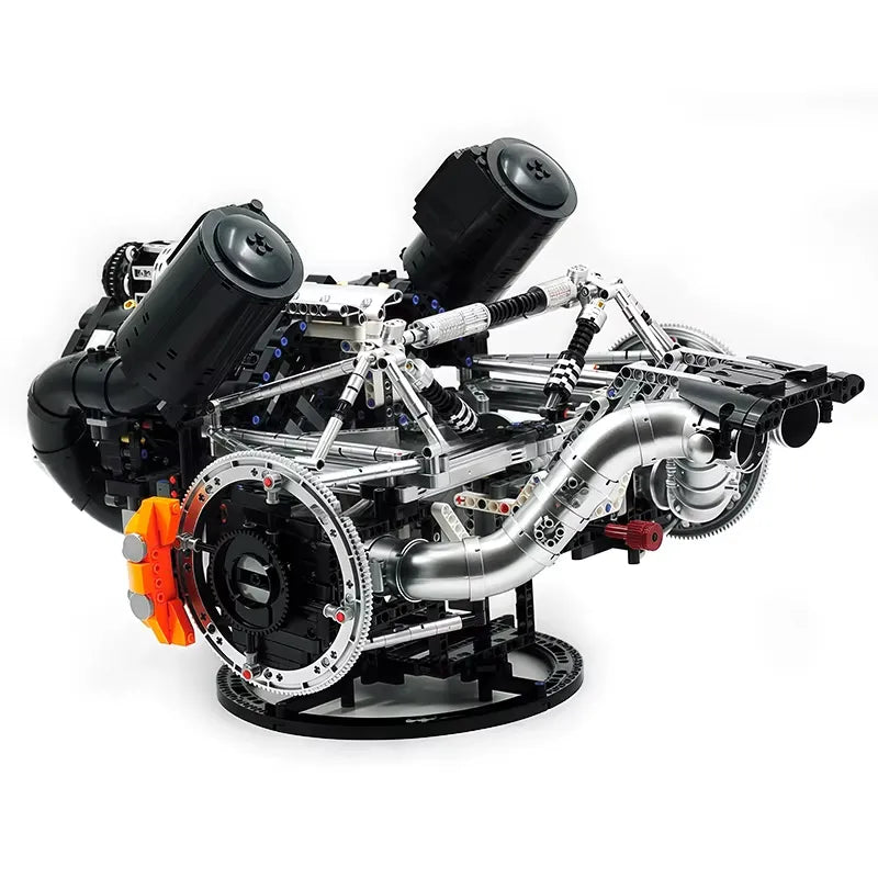 Brick MOC Functional 5L V8 Engine & Powertrain | 3193pcs - Brick Car Merchant