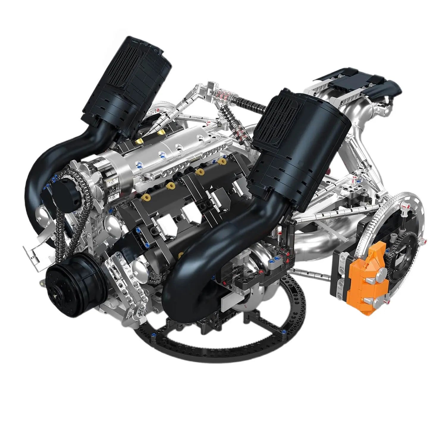 Brick MOC Functional 5L V8 Engine & Powertrain | 3193pcs - Brick Car Merchant