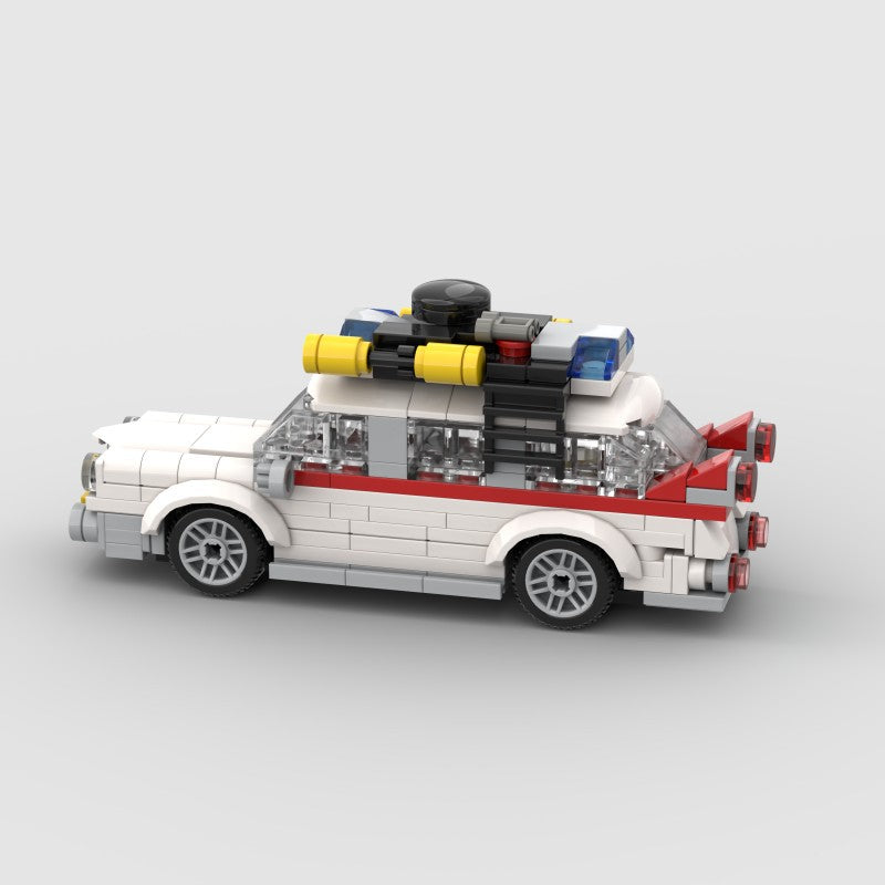 Brick MOC Ghostbusters Ecto-1 Cadillac Miller-Meteor Sentinel - Brick Car Merchant