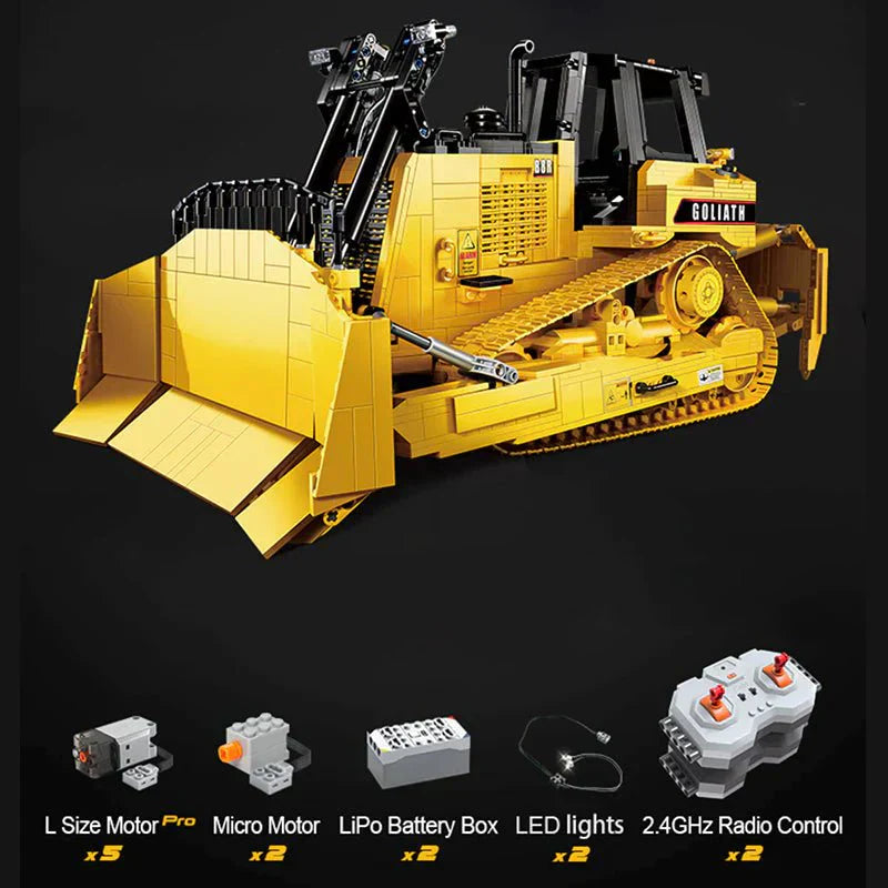 Brick MOC Goliath Heavy Bulldozer | 2826pcs - Brick Car Merchant