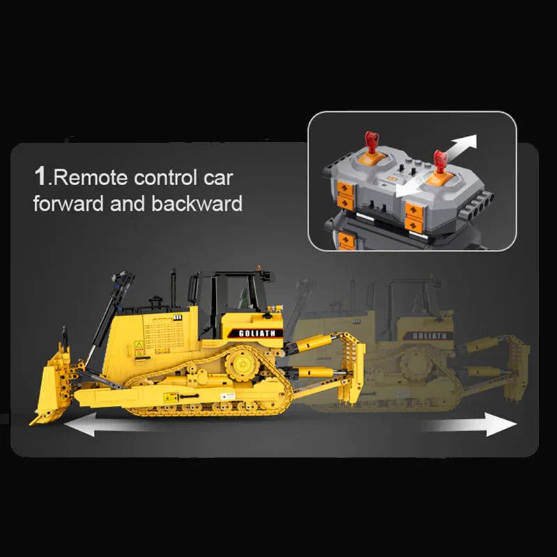 Brick MOC Goliath Heavy Bulldozer | 2826pcs - Brick Car Merchant