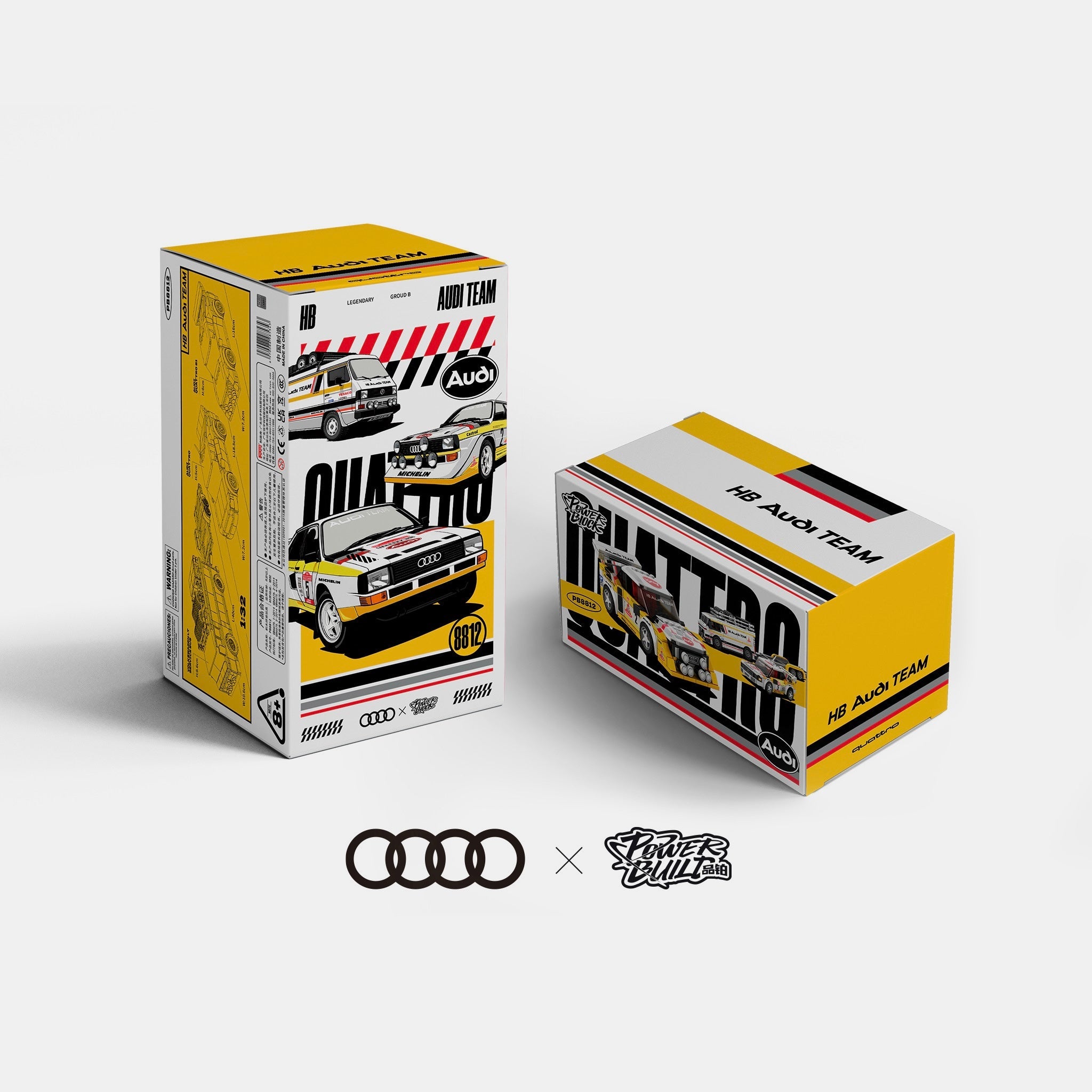 Brick MOC HB Audi Team Quattro - Brick Car Merchant