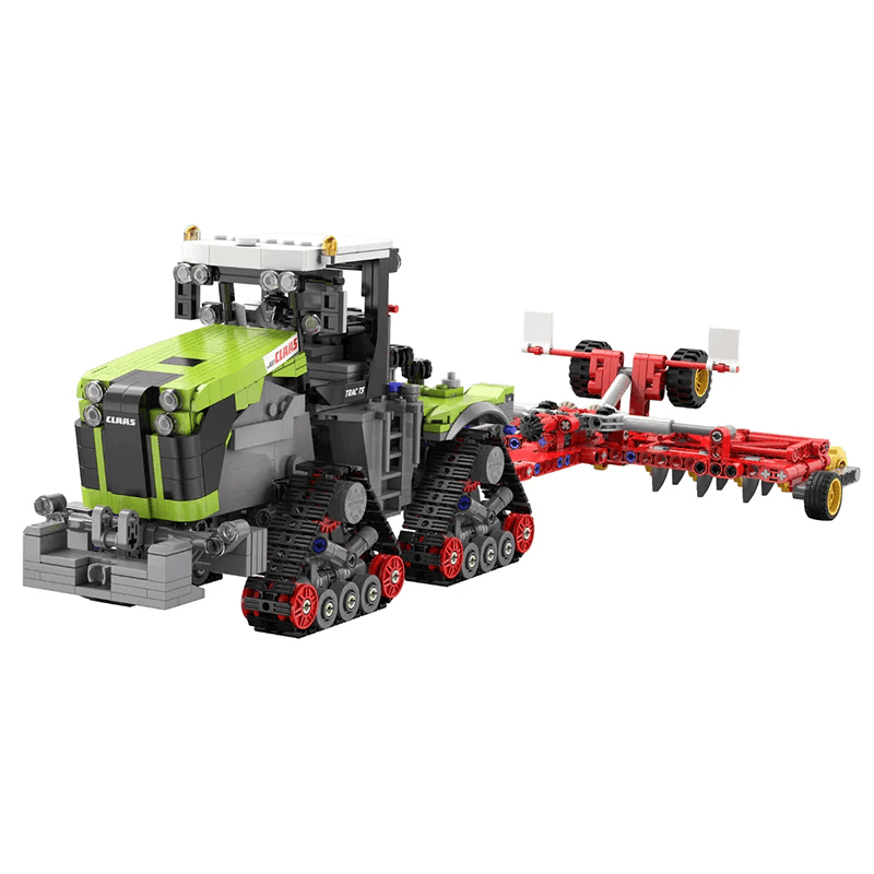 Brick MOC Heavy-Duty Articulated Farm Tractor | 1335pcs - Brick Car Merchant