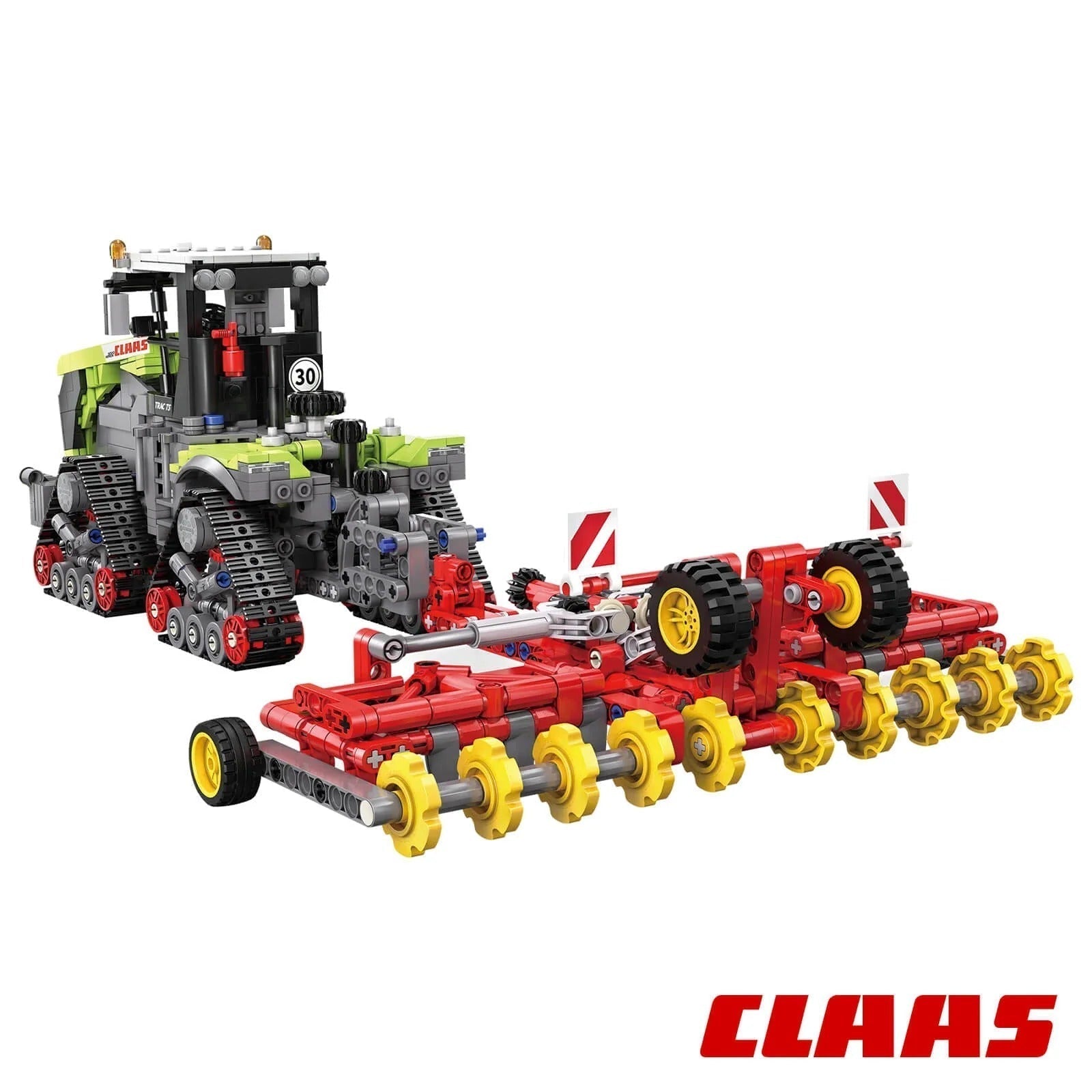 Brick MOC Heavy-Duty Articulated Farm Tractor | 1335pcs - Brick Car Merchant