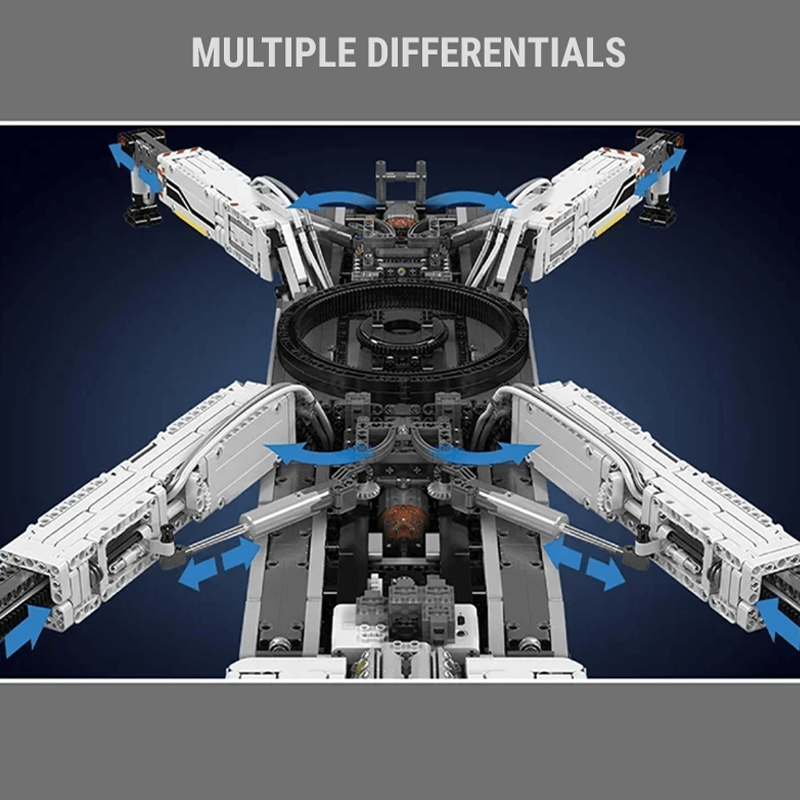 Brick MOC Heavy Duty RC Crane V2 | 8505pcs - Brick Car Merchant