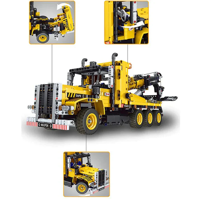Brick MOC Heavy-Duty Tow Truck | 1250pcs - Brick Car Merchant