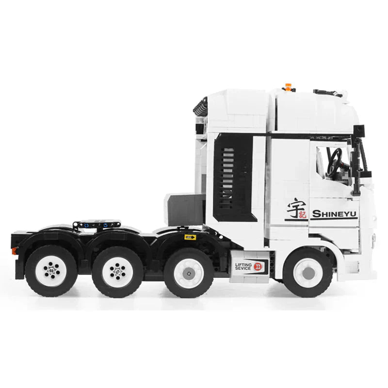 Brick MOC Heavy-Duty Trailer Truck | 2949pcs - Brick Car Merchant