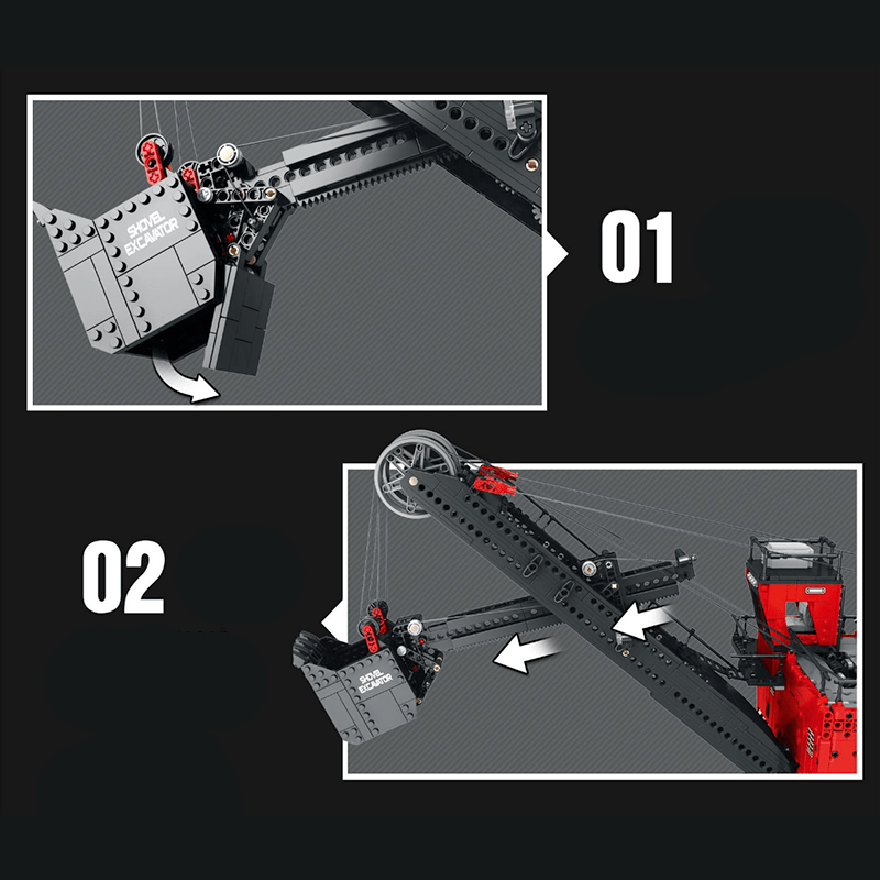 Brick MOC Heavy Power Shovel Excavator | 2968pcs - Brick Car Merchant