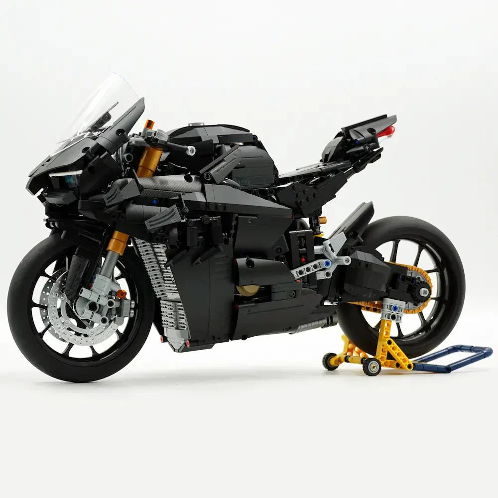 Brick MOC High-Performance Superbike Concept – Black | 2129pcs - Brick Car Merchant