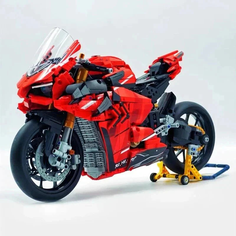 Brick MOC High-Performance Superbike Concept – Red | 2129pcs - Brick Car Merchant
