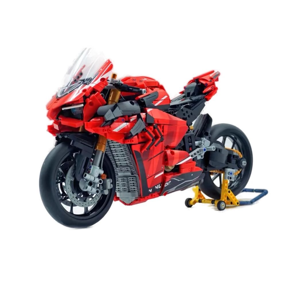 Brick MOC High-Performance Superbike Concept – Red | 2129pcs - Brick Car Merchant