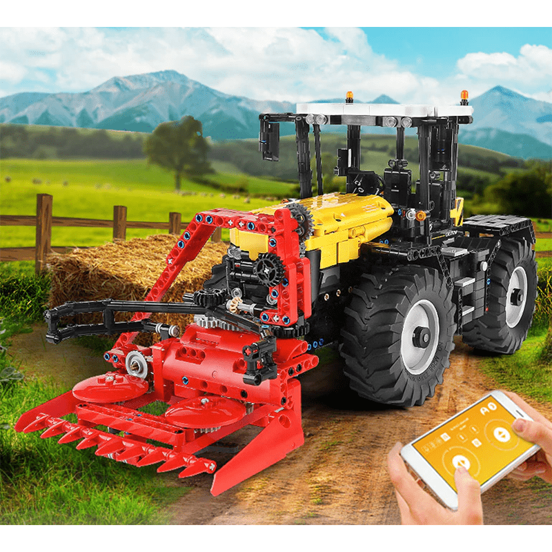 Brick MOC High-Speed Farm Tractor | 2596pcs - Brick Car Merchant