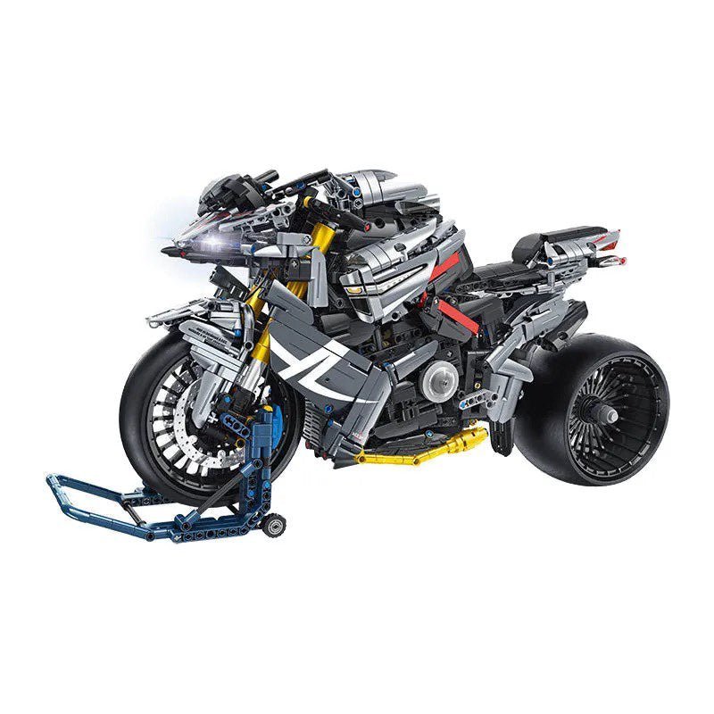 Brick MOC Hyper Naked Street Bike | 2426pcs - Brick Car Merchant