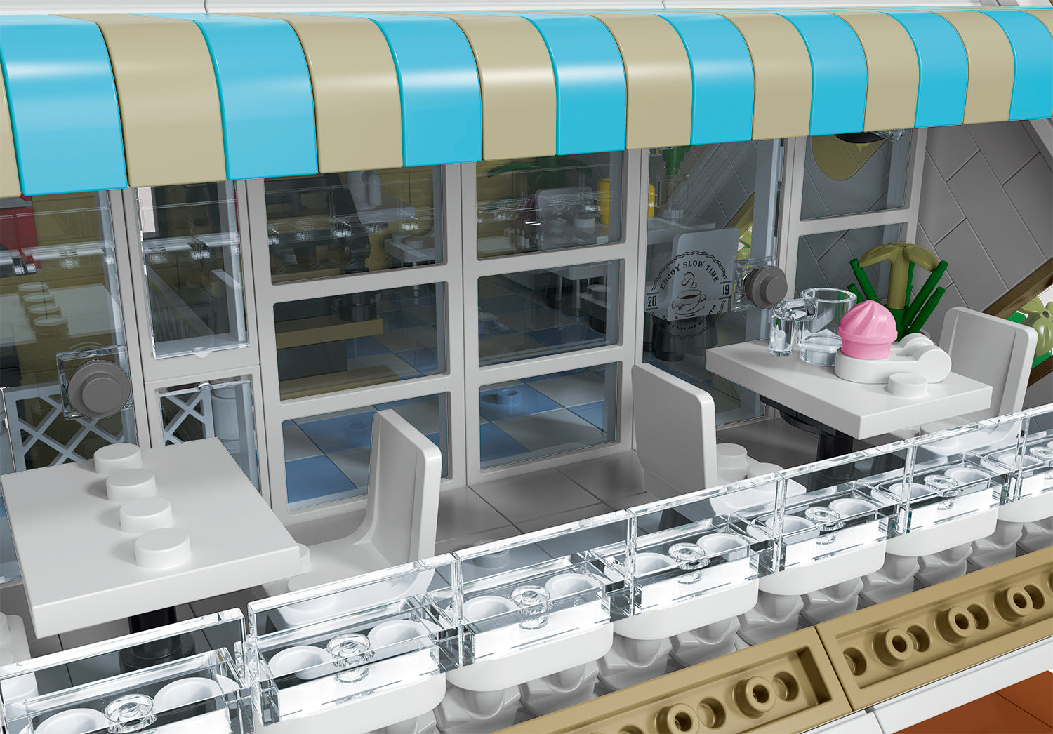 Brick MOC Upside Down Cafe | 3120pcs - Brick Car Merchant
