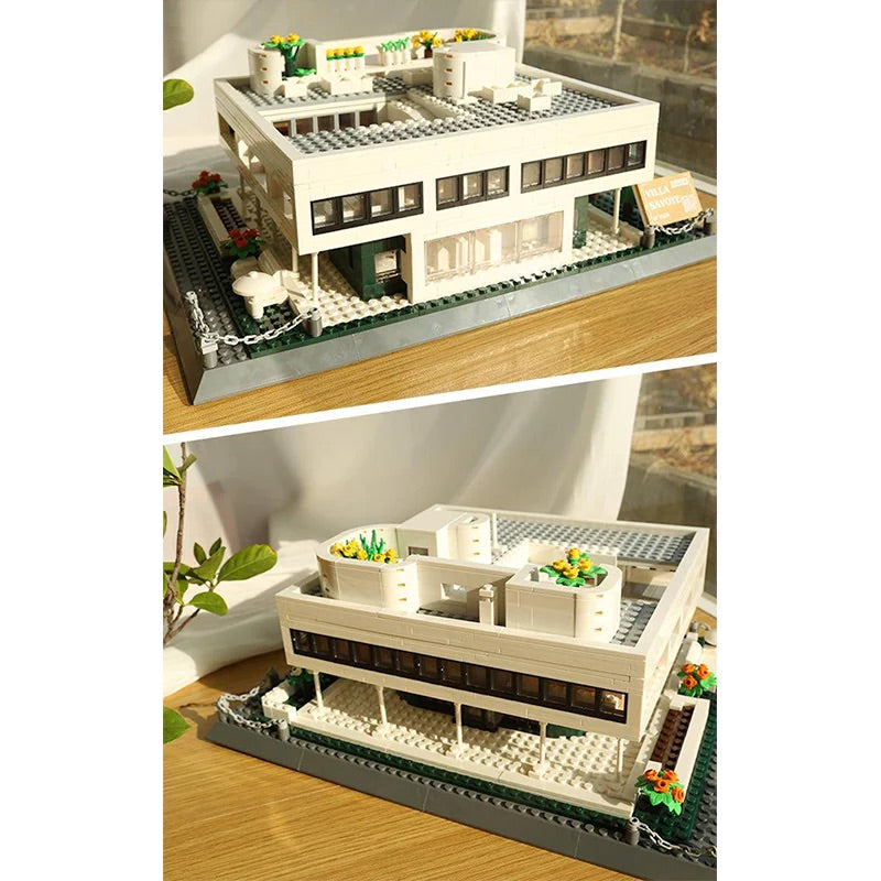 Brick MOC Villa Savoye, Paris | 1225pcs - Brick Car Merchant