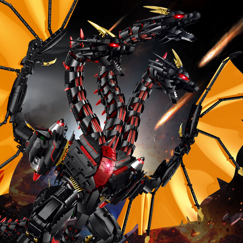 Brick MOC Shadowed Drake Mechanical Dragon | 3975pcs - Brick Car Merchant