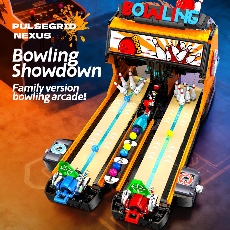 Brick MOC Bowling Strike Twin Lane Arcade | 2598 pieces - Brick Car Merchant