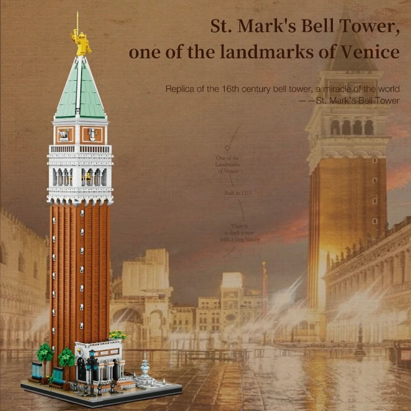 Brick MOC The Ultimate St. Mark's Campanile | 3904pcs - Brick Car Merchant