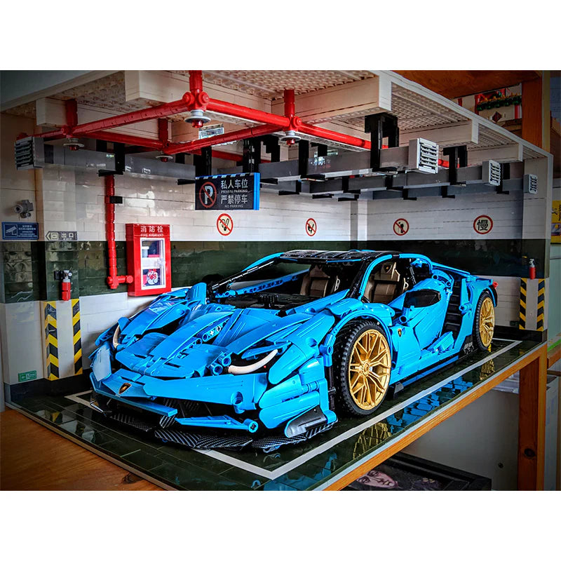 Brick MOC 1:8 Scale Car Park | 2436pcs - Brick Car Merchant