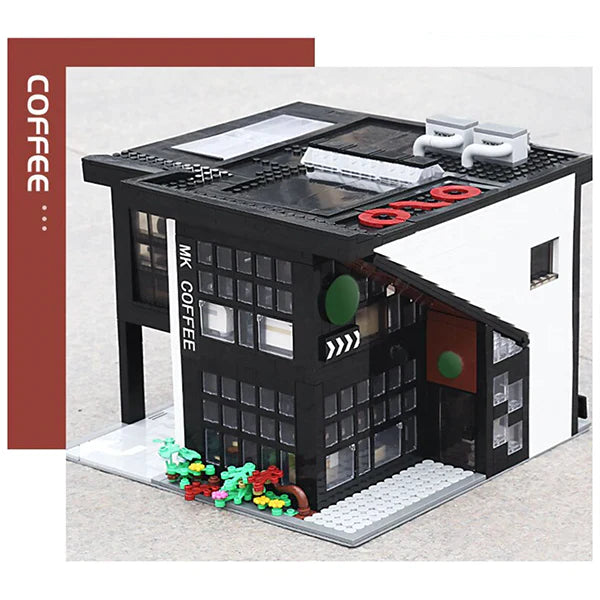 Brick MOC European Modern Cafe | 2727pcs - Brick Car Merchant