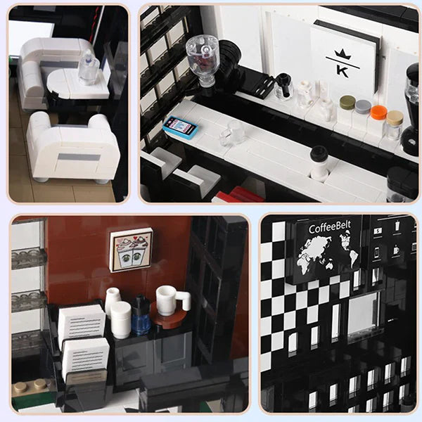 Brick MOC European Modern Cafe | 2727pcs - Brick Car Merchant