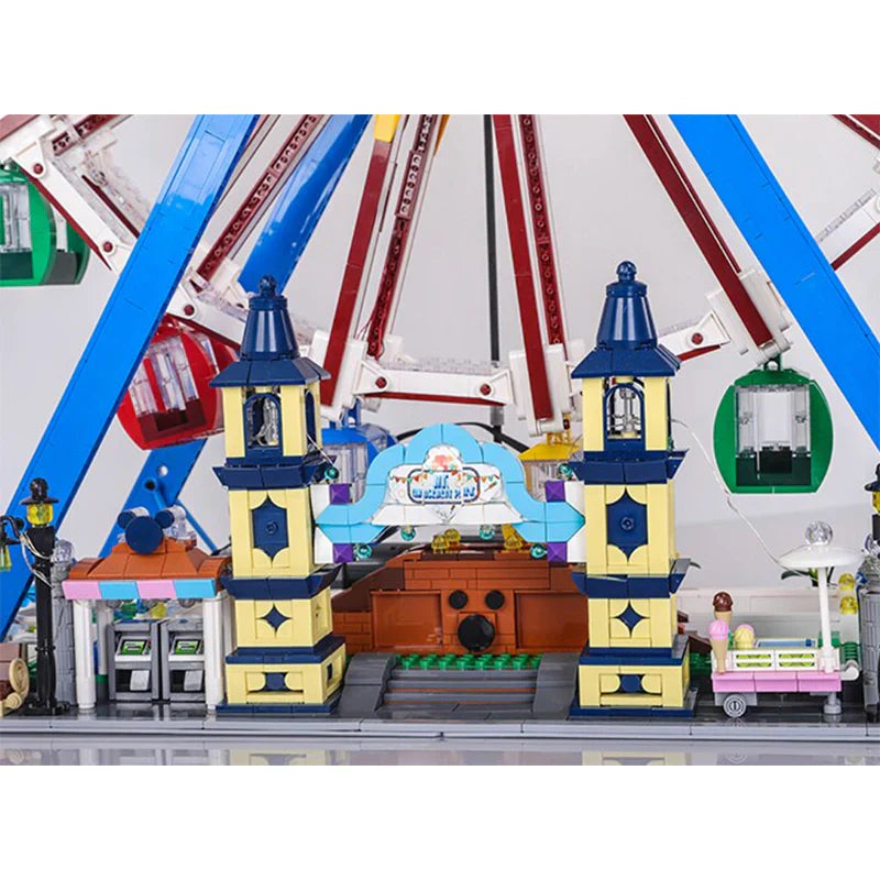 Brick MOC Motorised Ferris Wheel | 3835pcs - Brick Car Merchant