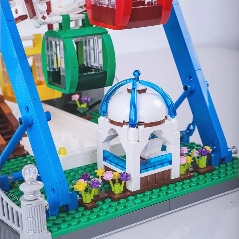 Brick MOC Motorised Ferris Wheel | 3835pcs - Brick Car Merchant