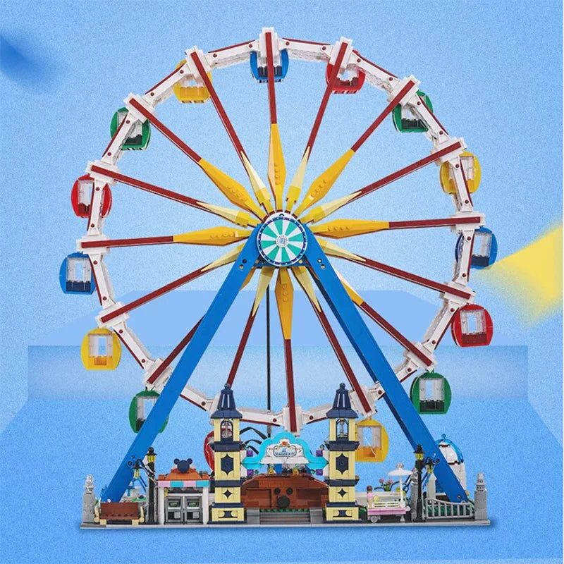 Brick MOC Motorised Ferris Wheel | 3835pcs - Brick Car Merchant