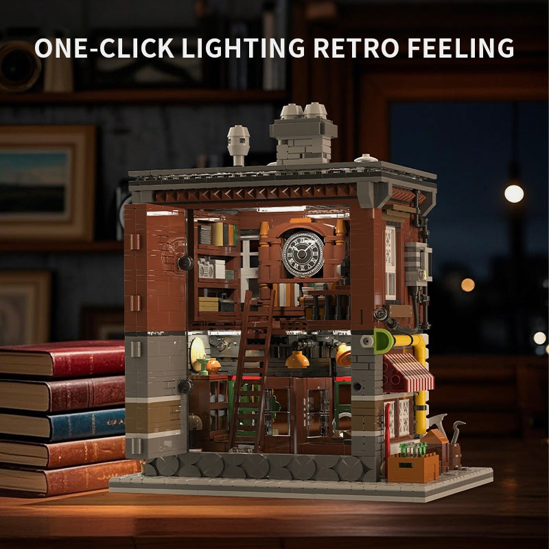 Brick MOC Vintage Antique Shop | 1954pcs - Brick Car Merchant
