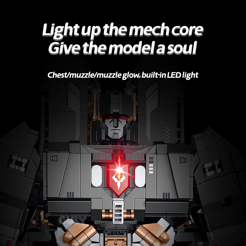 Brick MOC Tyrant Transforming Tank Mecha | 3727pcs - Brick Car Merchant