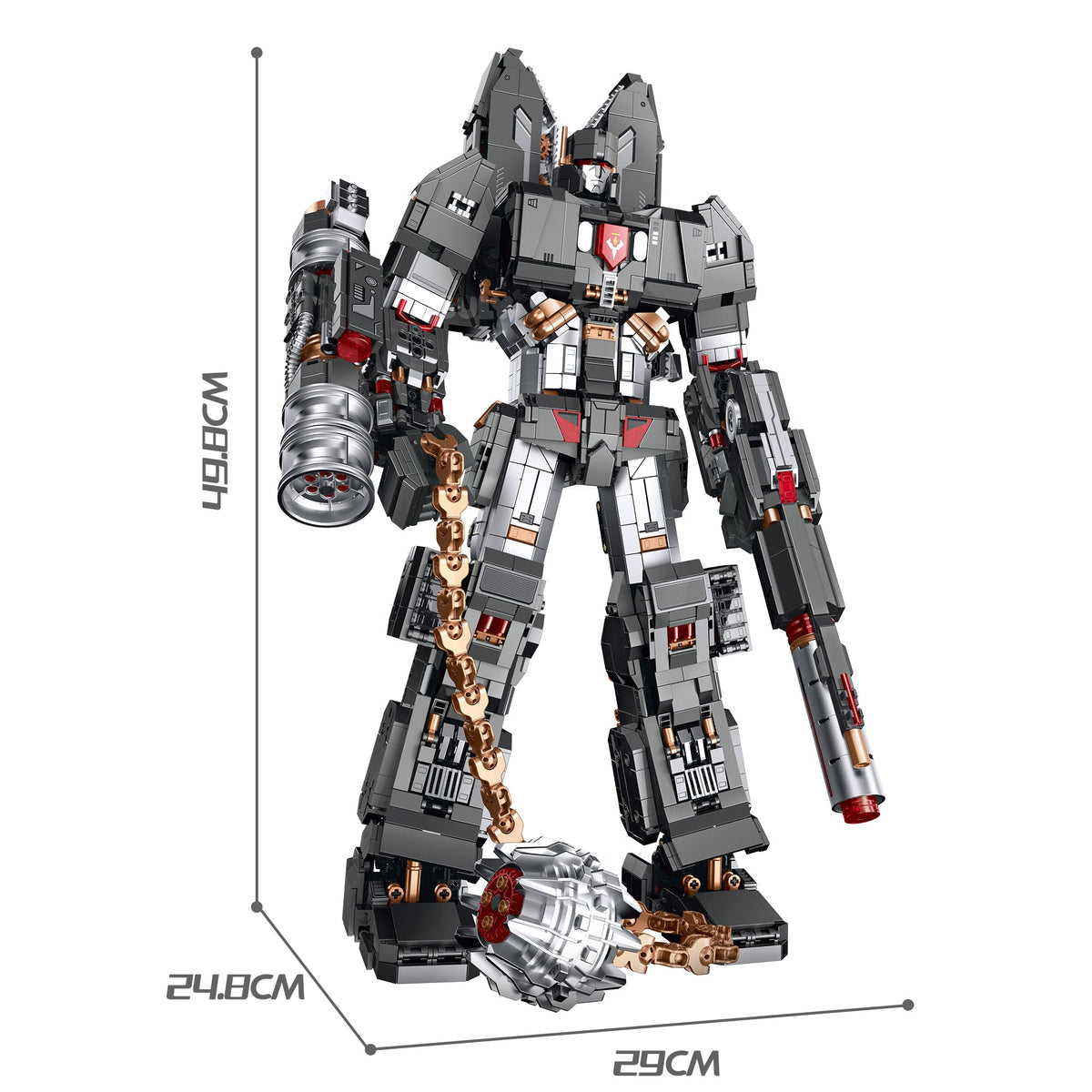 Brick MOC Tyrant Transforming Tank Mecha | 3727pcs - Brick Car Merchant