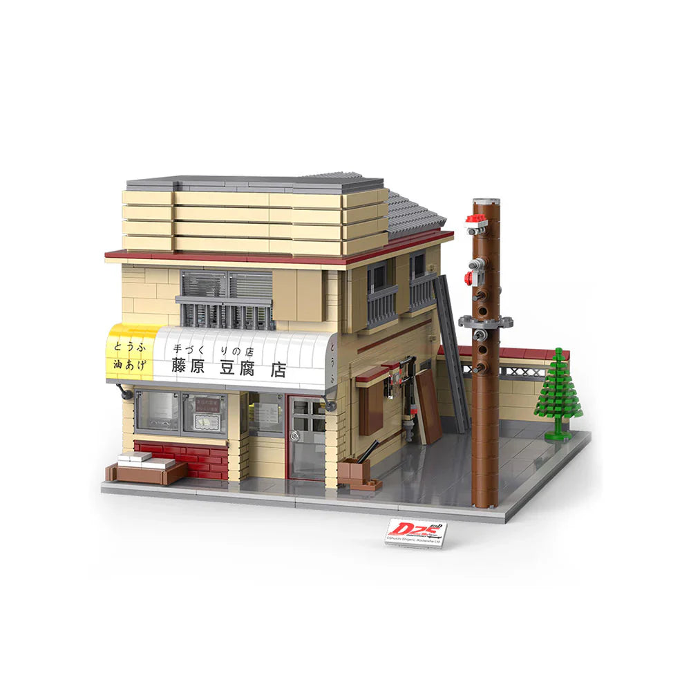 Brick MOC Initial D Fujiwara Tofu Shop | 1912pcs - Brick Car Merchant