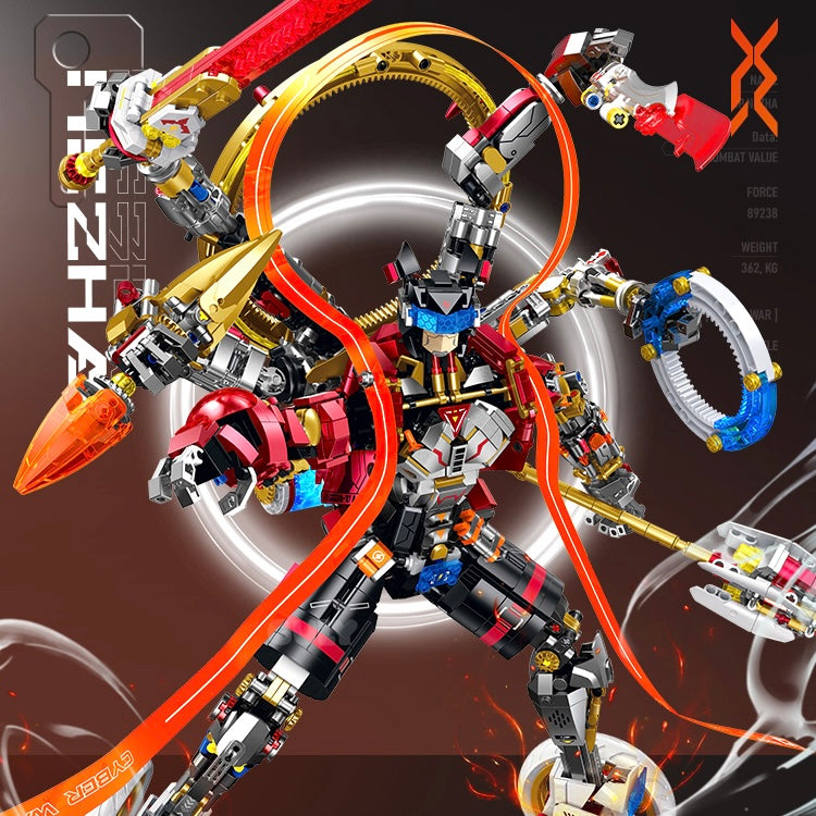 Brick MOC Asura Six-Armed Mecha | 2938pcs - Brick Car Merchant